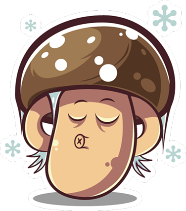 Стикер с пантерным мухомором